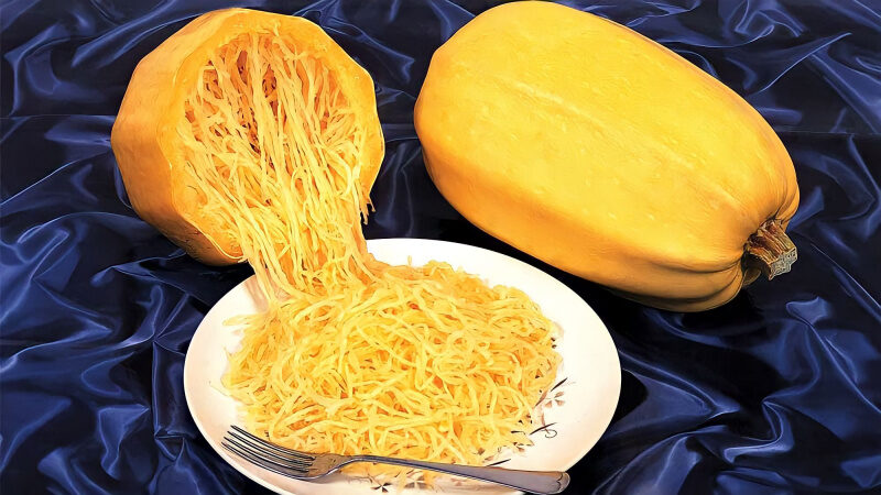 Spaghetti bí xanh – nhiều loại có cùi dạng sợi