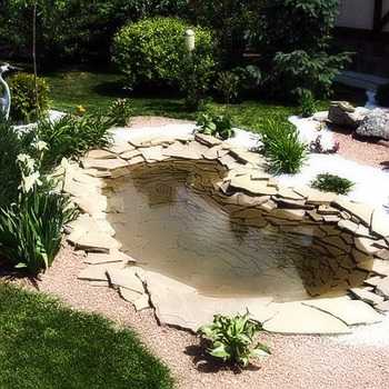 Arrangement of a decorative pond