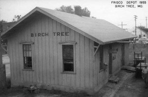 Birch Tree Train Depot, 1955.