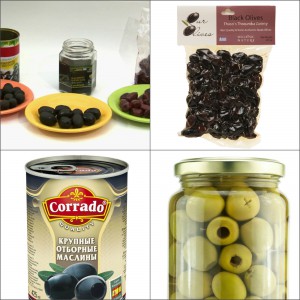 Types of packaging for olives