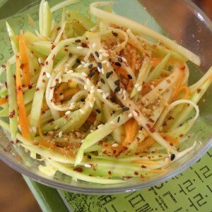Vitamin apple and parsnip salad