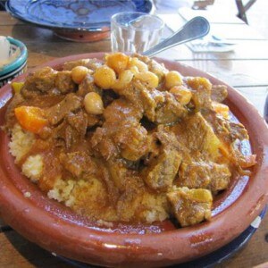Classic tagine with camel meat