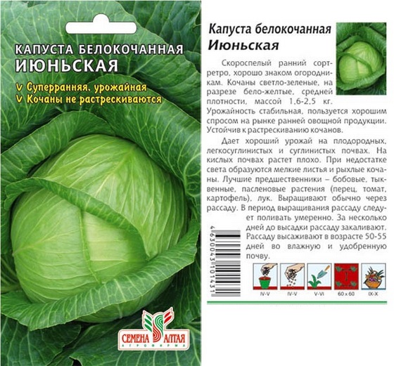 Seeds of the company "Seeds of Altai"