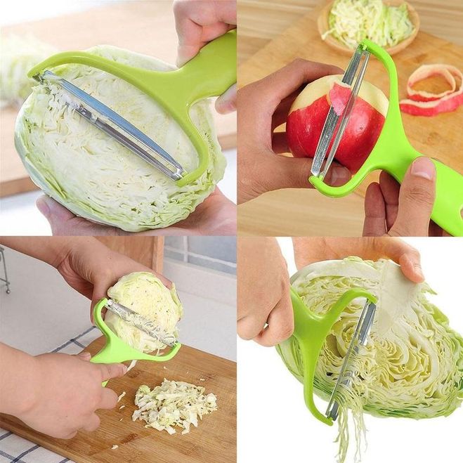 Cut the forks in half, so it will be more convenient to slide over it with a peeler, the direction of the cut sets the length of the straw