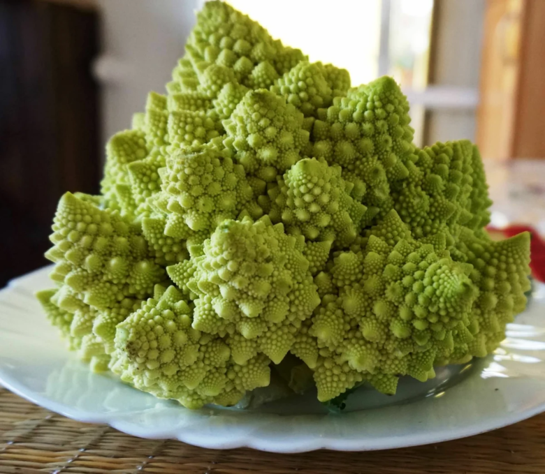 Romanesco is the most unusual cabbage in shape