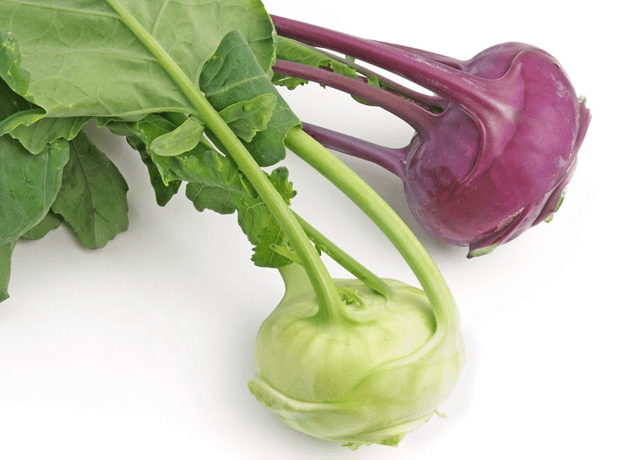 Kohlrabi - a cabbage that looks like a turnip