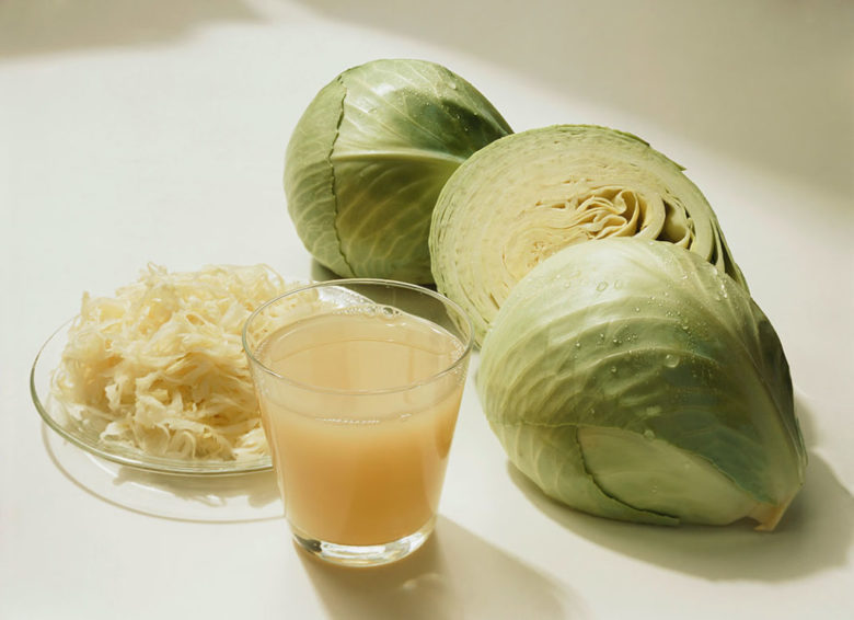Cabbage juice softens the skin
