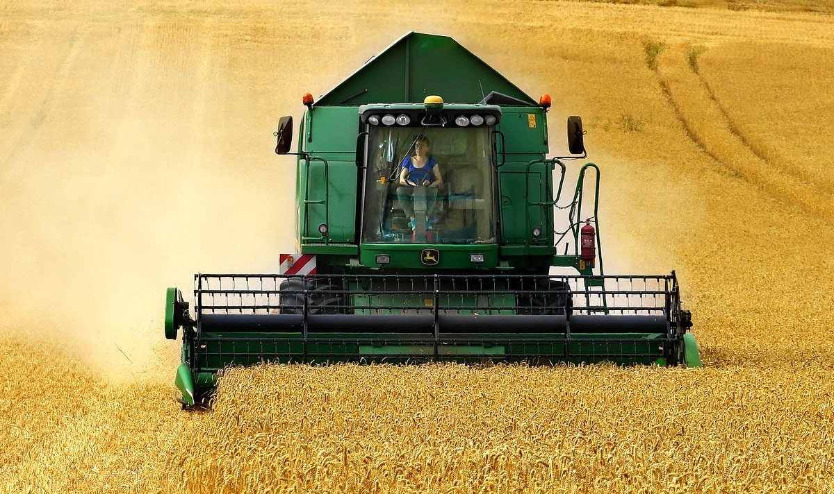 Høstmaskine arbejde for at undgå tab af afgrøde