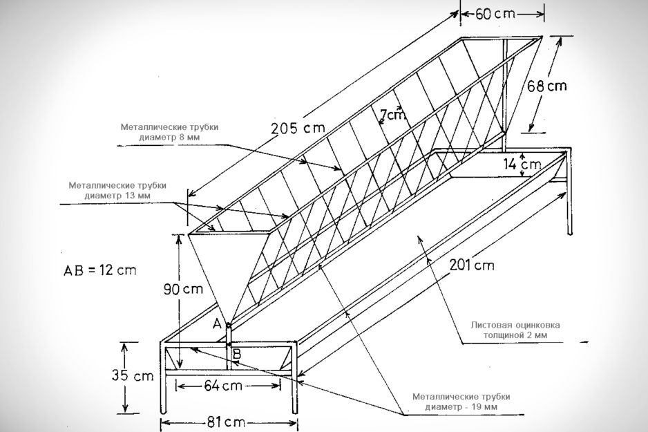 Drawing of metal structures