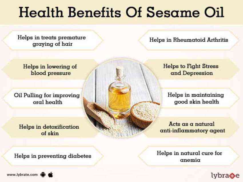 Sesame oil benefits and harms