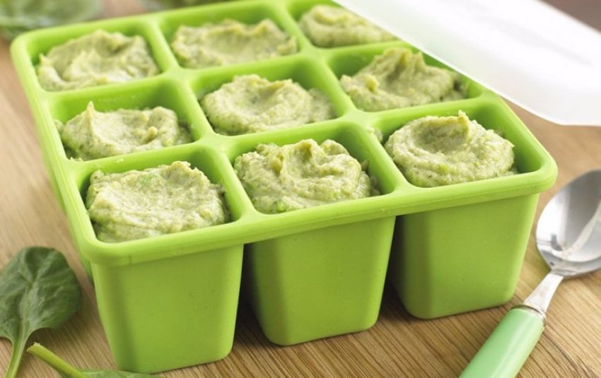 Freezing zucchini for baby food