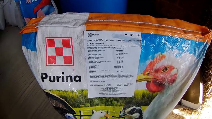 Purina feed for broilers: composition, selection and feeding features