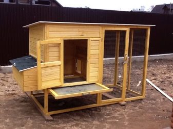 Winter chicken coops: projects and construction process