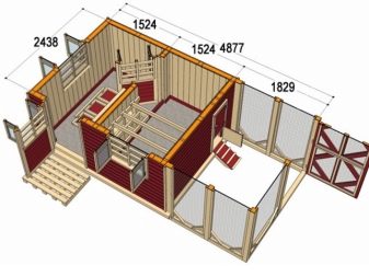 How to equip a barn inside, device and drawings, how to build a poultry house