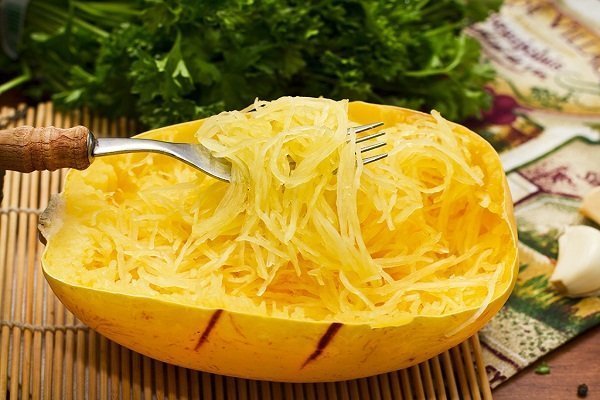 Spaghetti zucchini - a variety with fibrous pulp