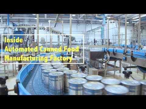 How are canned goods made?  |  Automated canning factory  Agriculture