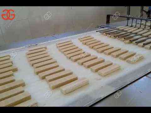 Waffle cookie processing?  Fully automatic wafer line   Agriculture
