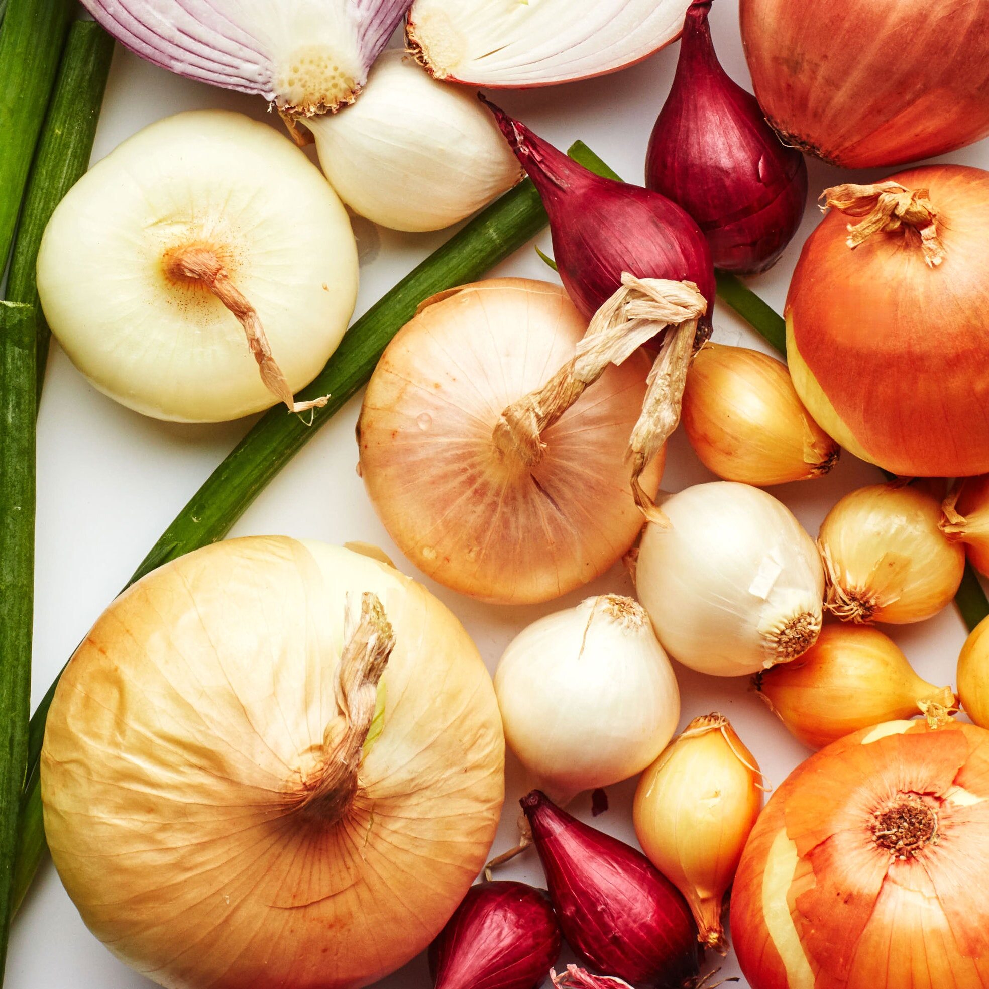 The types of onions and the differences between them
